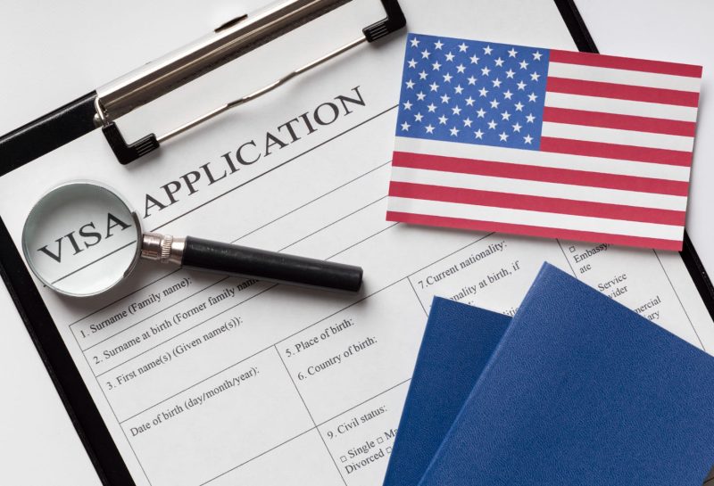 Visa application for america arrangement